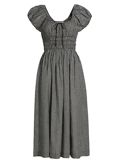 Quinn Smocked Check Dress