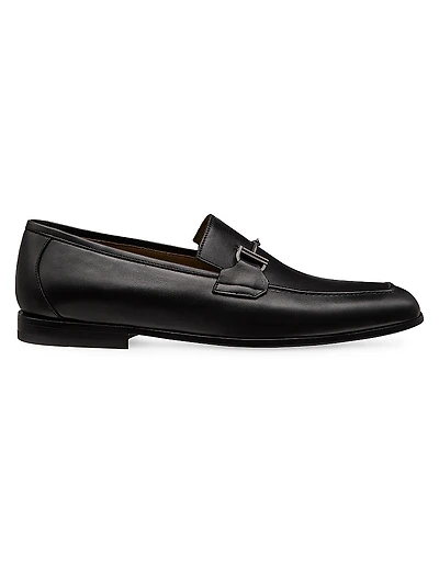 Club Luxe-Bit Leather Loafers