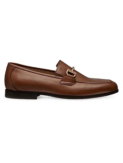 Club Luxe-Bit Leather Loafers