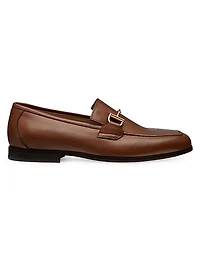 Club Luxe-Bit Leather Loafers
