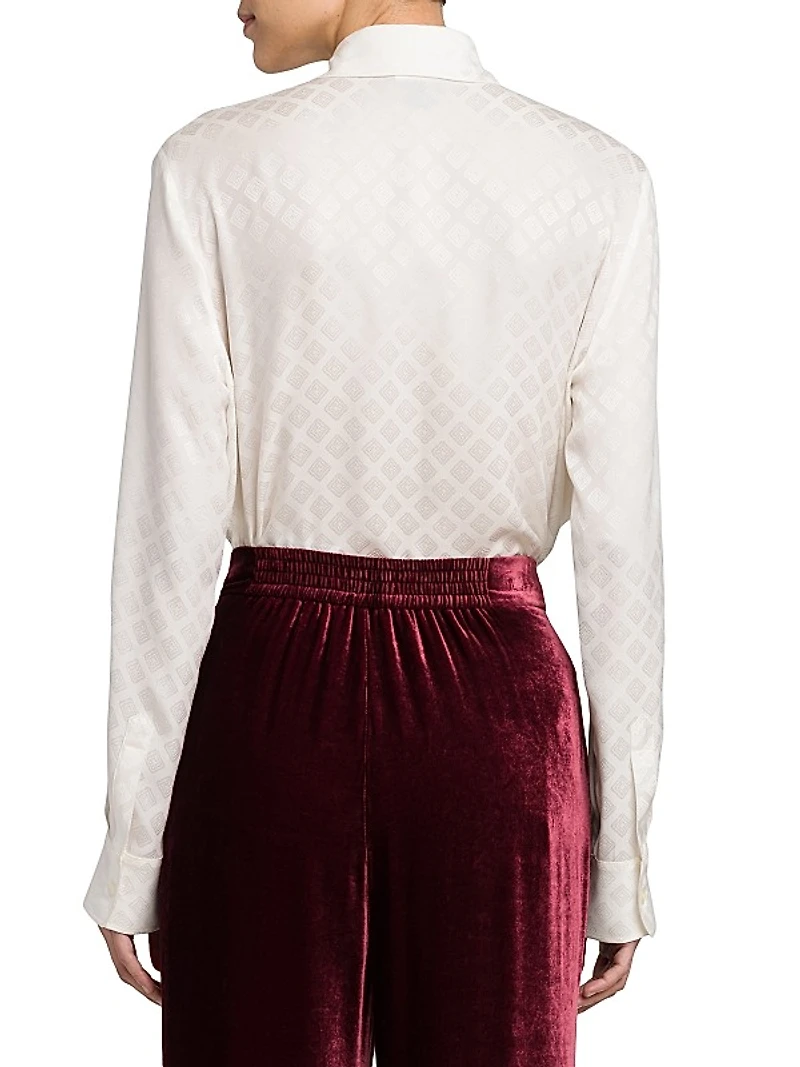 Silk-Blend Velvet Trousers
