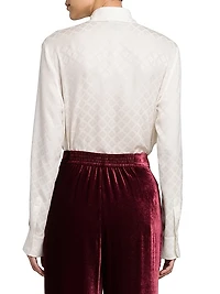Silk-Blend Velvet Trousers