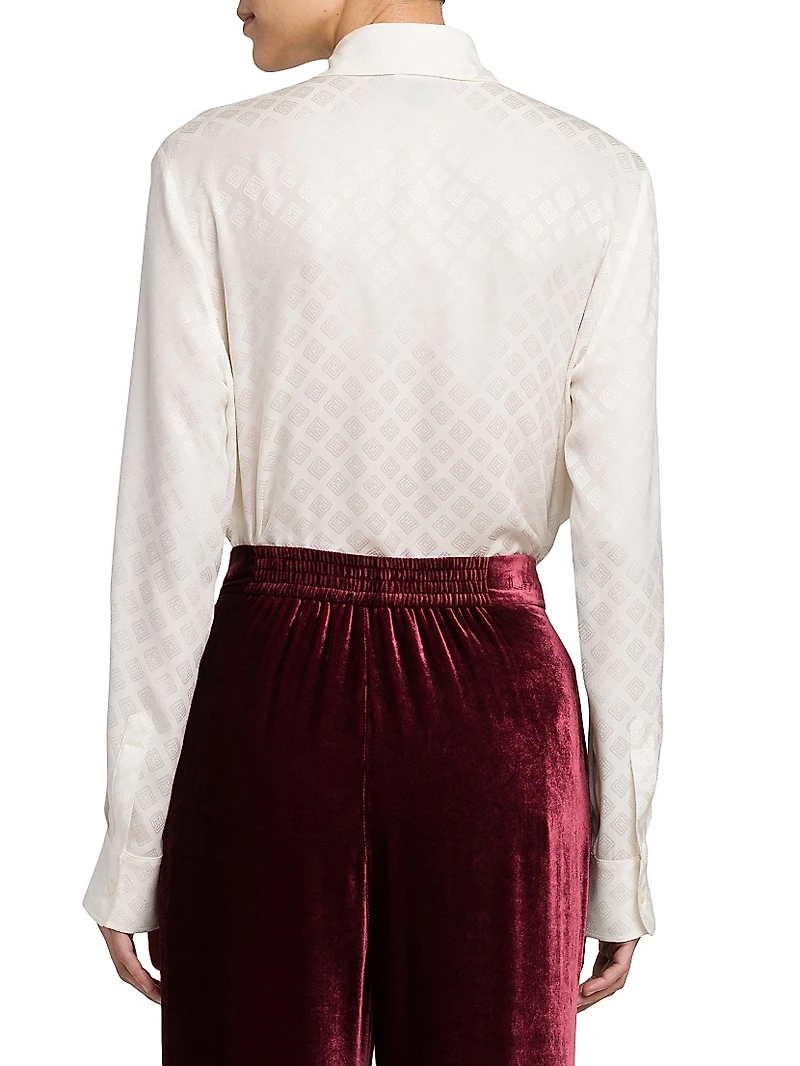 Silk-Blend Velvet Trousers