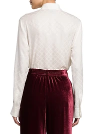 Silk-Blend Velvet Trousers