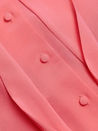 Silk Tie-Neck Blouse