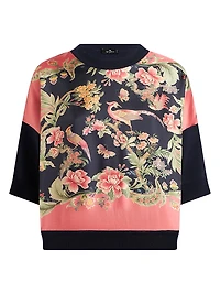 Chinoiserie Silk Top