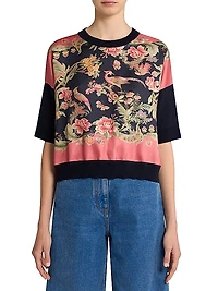 Chinoiserie Silk Top