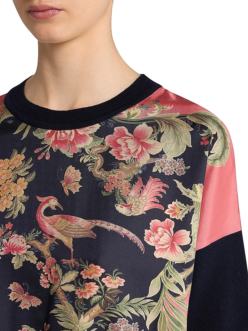 Chinoiserie Silk Top