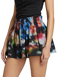 Marn Blossom Batik Poplin Shorts