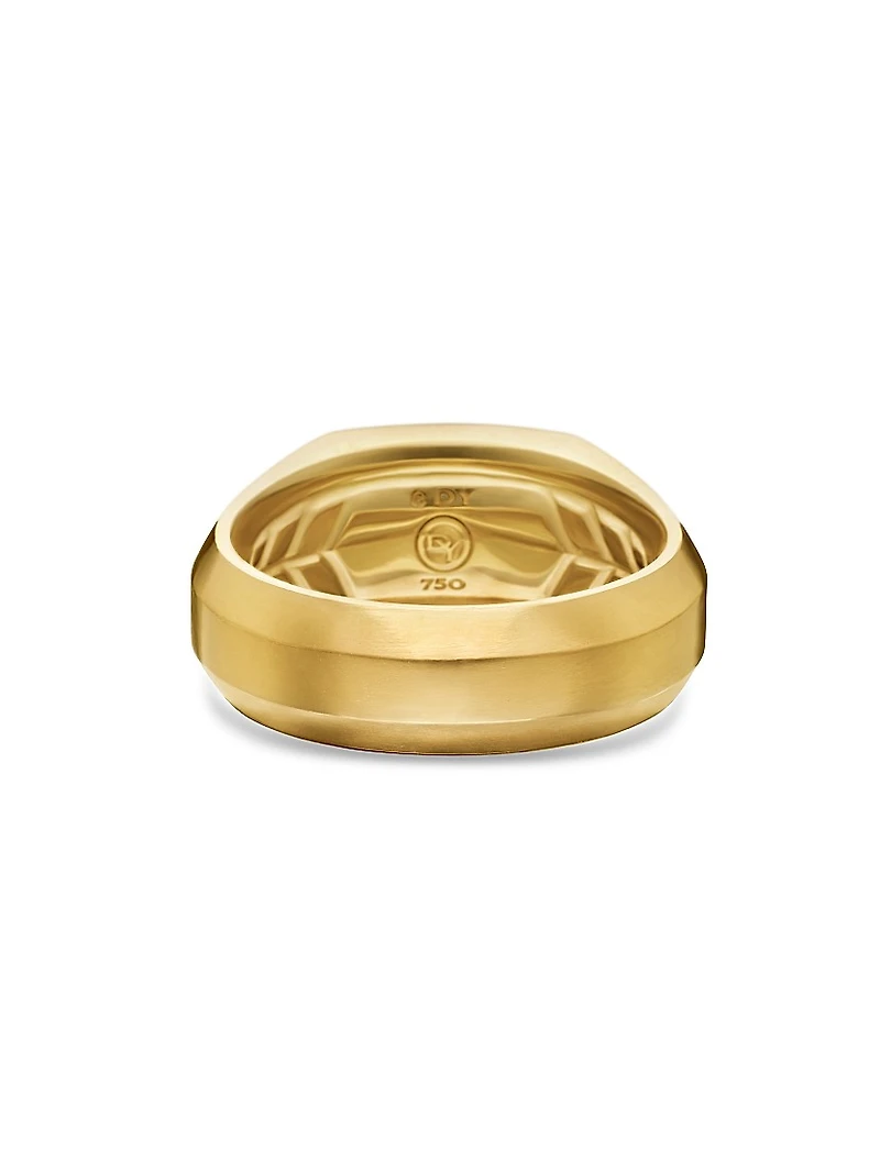 Streamline Cigar Band Ring 18K Yellow Gold, 10.5MM
