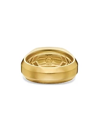 Streamline Cigar Band Ring 18K Yellow Gold, 10.5MM