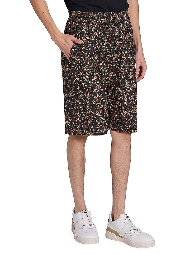 Layan Floral Drawstring Shorts