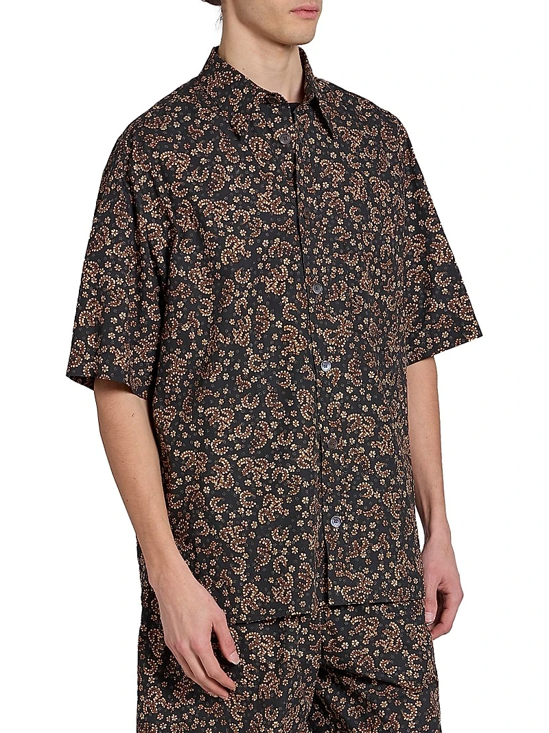 Labilio Floral Button-Front Shirt