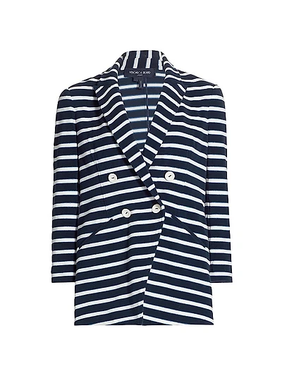 Ortiz Striped Double-Breasted Jacket