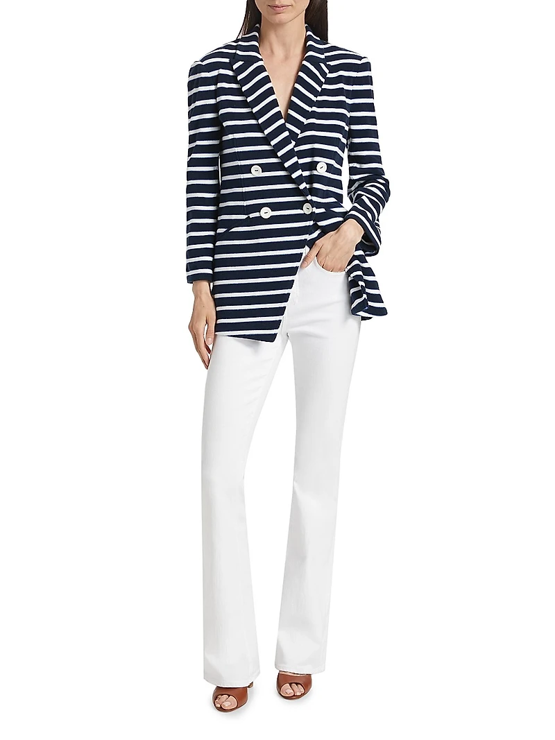 Ortiz Striped Double-Breasted Jacket