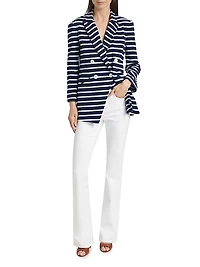 Ortiz Striped Double-Breasted Jacket