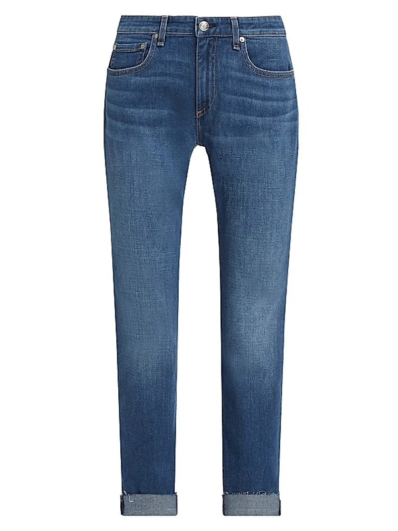 Dre Low-Rise Slim-Fit Boyfriend Jeans