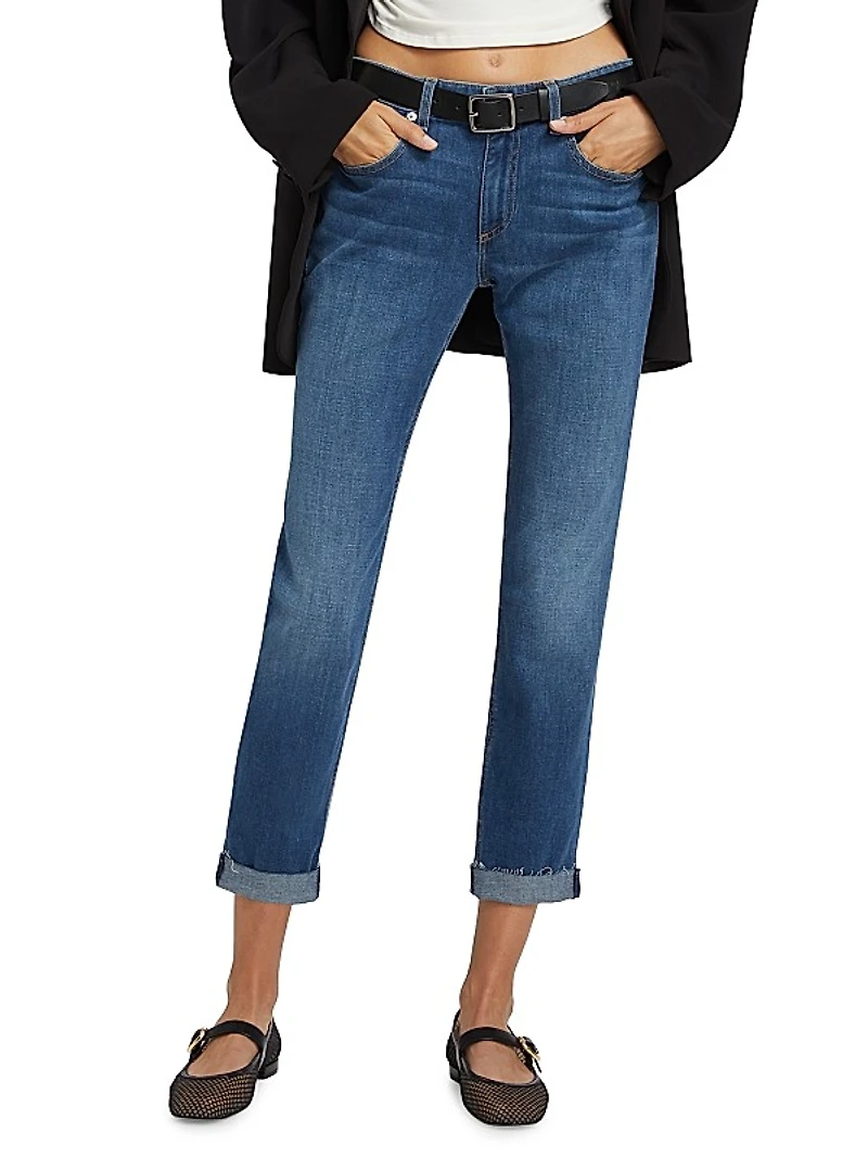 Dre Low-Rise Slim-Fit Boyfriend Jeans