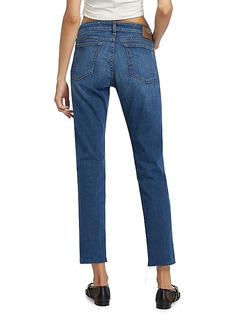 Dre Low-Rise Slim-Fit Boyfriend Jeans