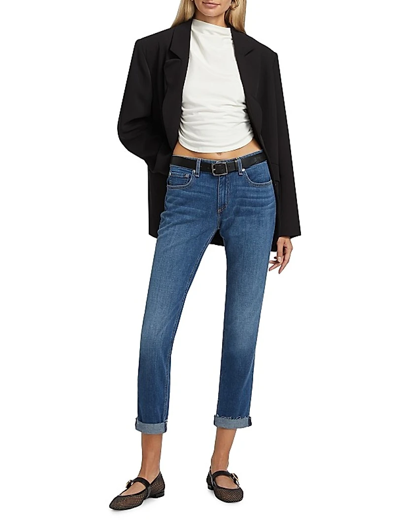 Dre Low-Rise Slim-Fit Boyfriend Jeans