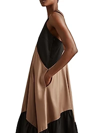 Natalia Colorblock Cotton Maxi Dress