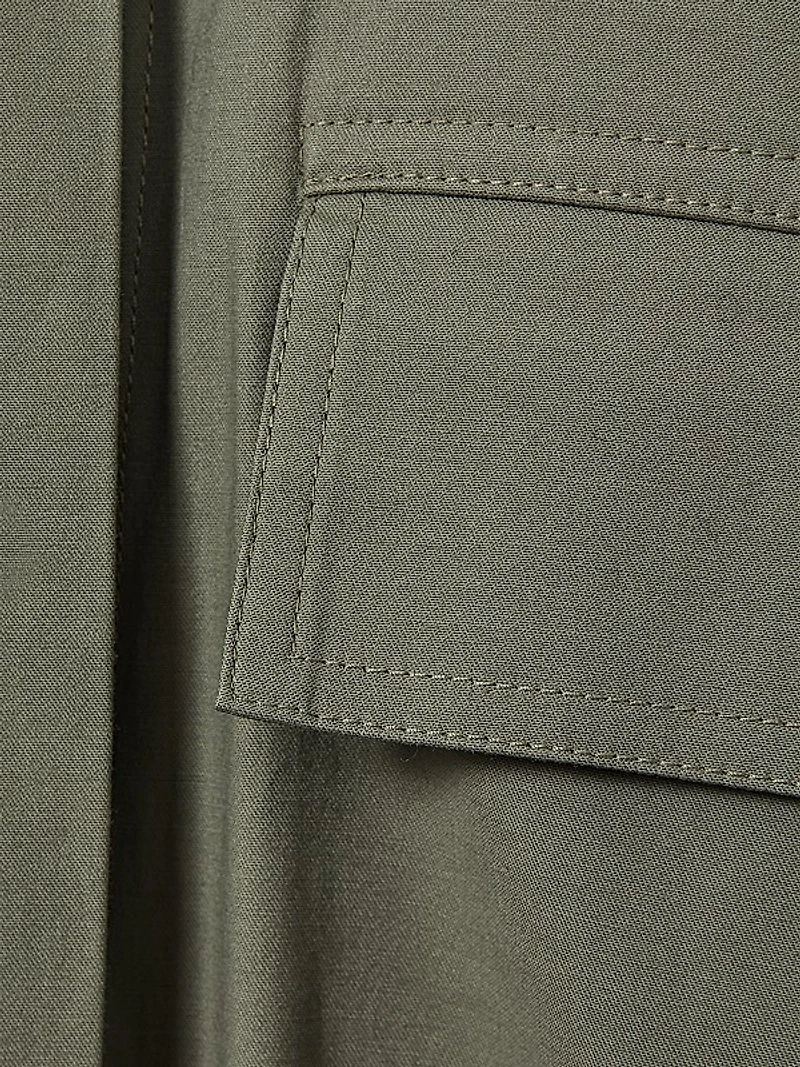 Milly Tie-Waist Mini Shirtdress