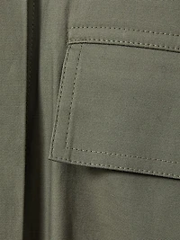 Milly Tie-Waist Mini Shirtdress