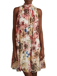 Kady Floral Halter Minidress
