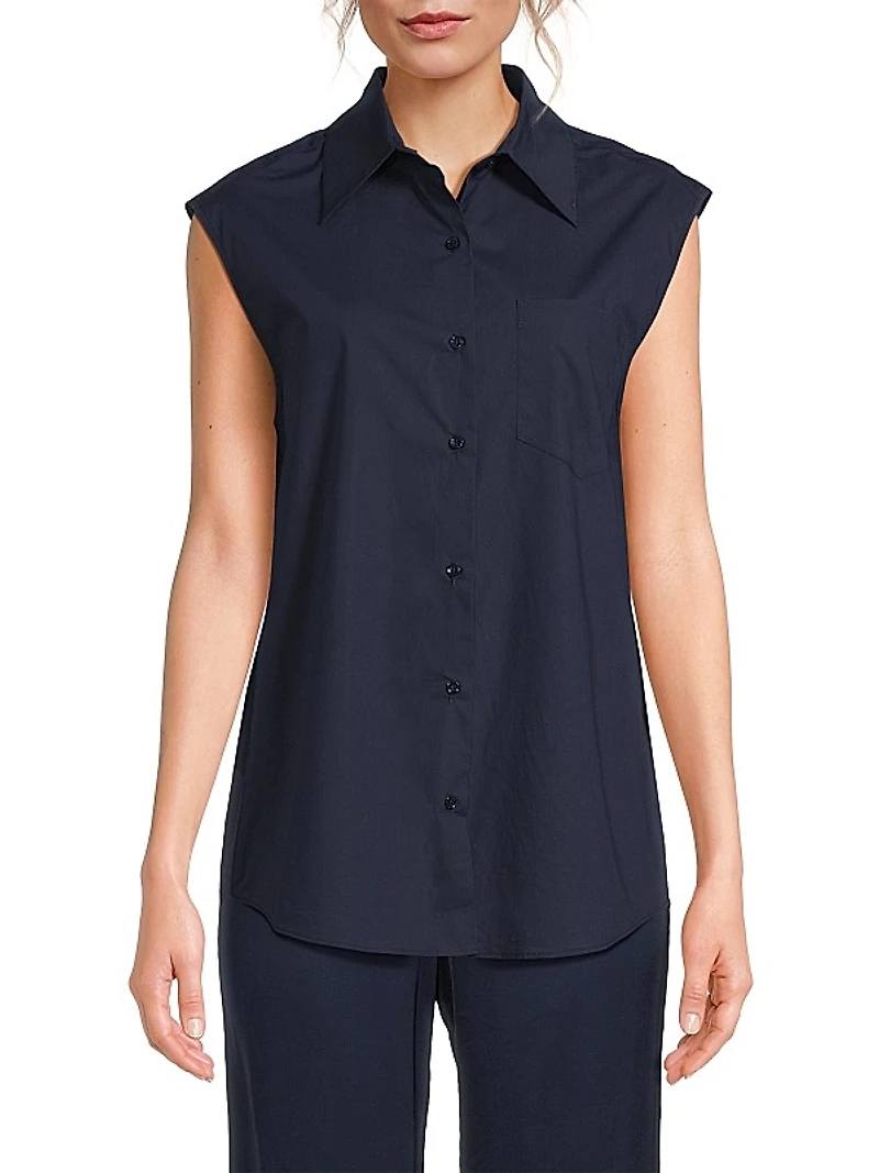 Wes Cotton Sleeveless Shirt