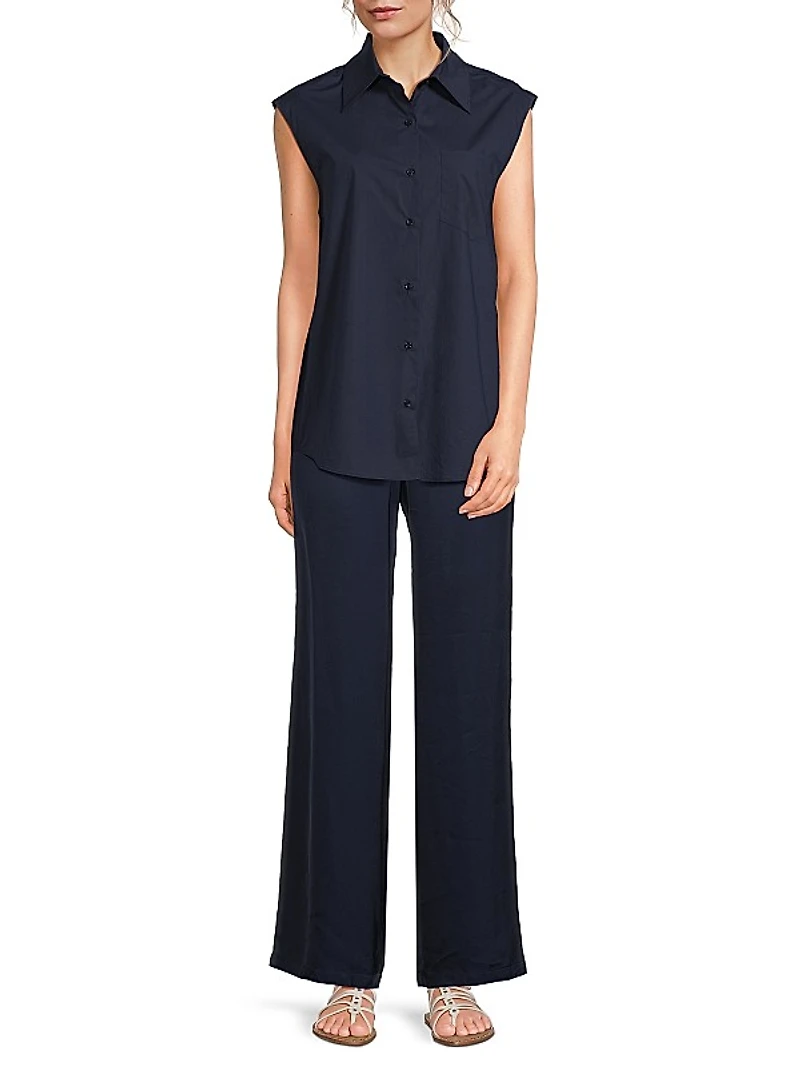 Wes Cotton Sleeveless Shirt