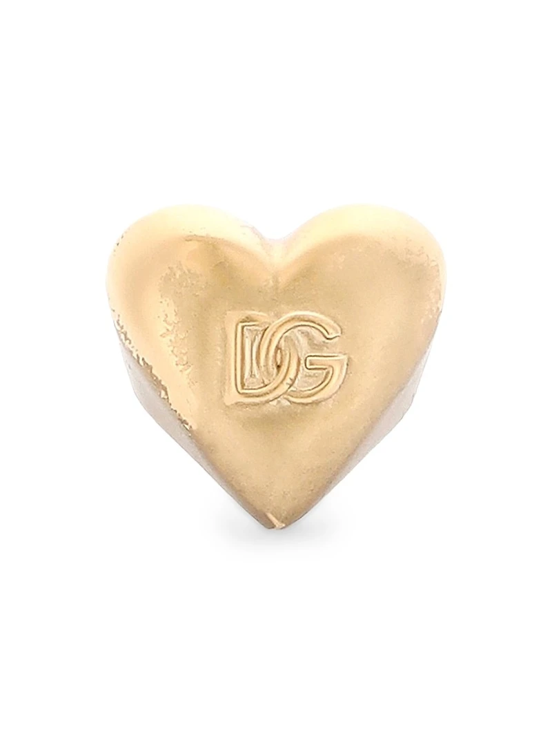 Goldtone Monogram Heart Ring