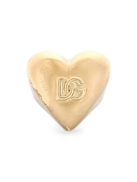 Goldtone Monogram Heart Ring
