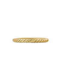 Cable Collectibles Stack Ring 18K Yellow Gold