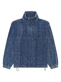 Bouclé Denim Jacket