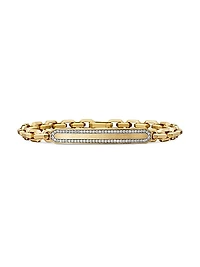 Streamline ID Bracelet in 18K Yellow Gold