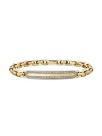 Streamline ID Bracelet in 18K Yellow Gold