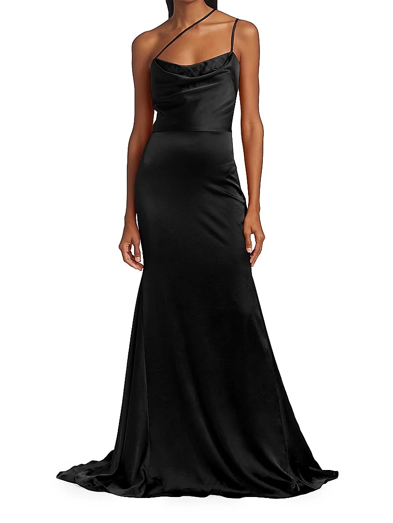 Paulette Satin Mermaid Gown