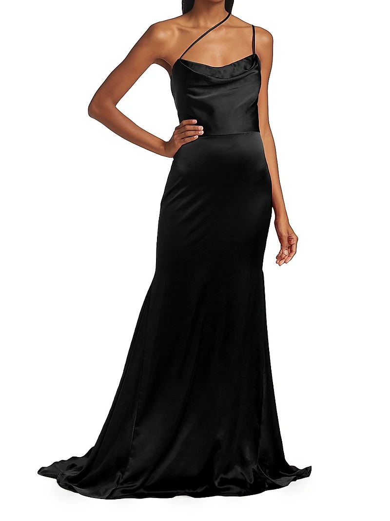 Paulette Satin Mermaid Gown