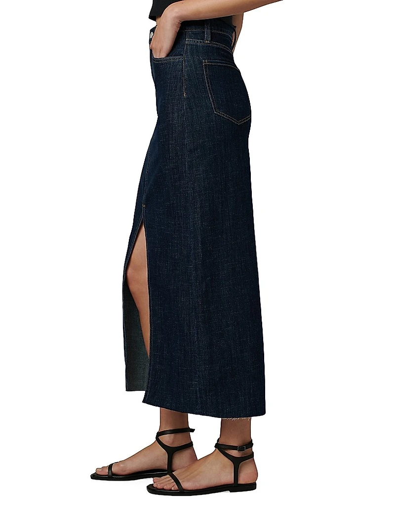 The Eva Denim Maxi Skirt