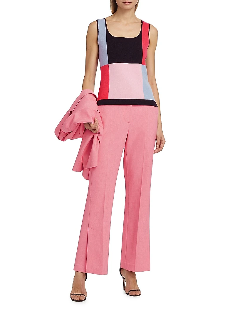 Aurelia Colorblock Sleeveless Knit Top