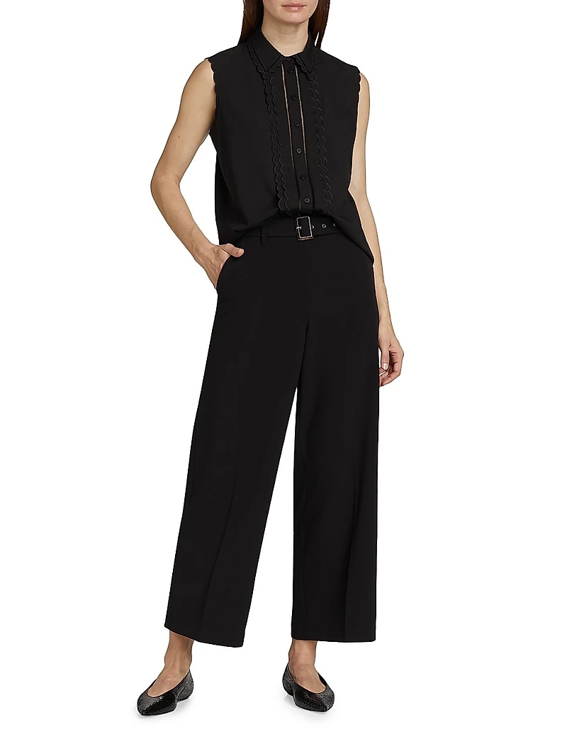 The Carla Belted Culotte Pants