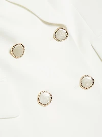 Daniela Scallop-Lapel Sleeveless Blazer