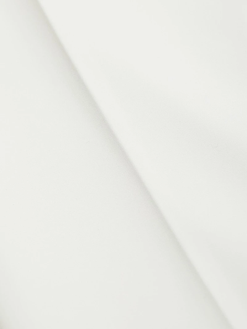 Daniela Scallop-Pocket Straight-Leg Pants