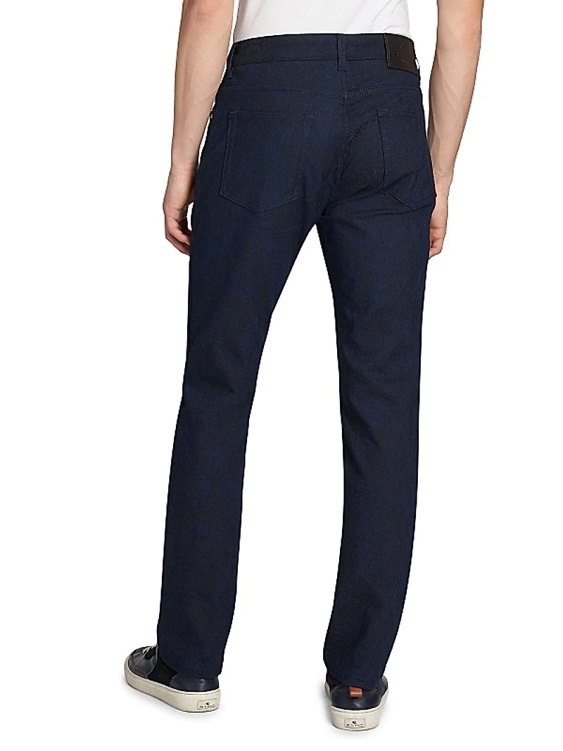 Roma Five-Pocket Straight-Leg Jeans