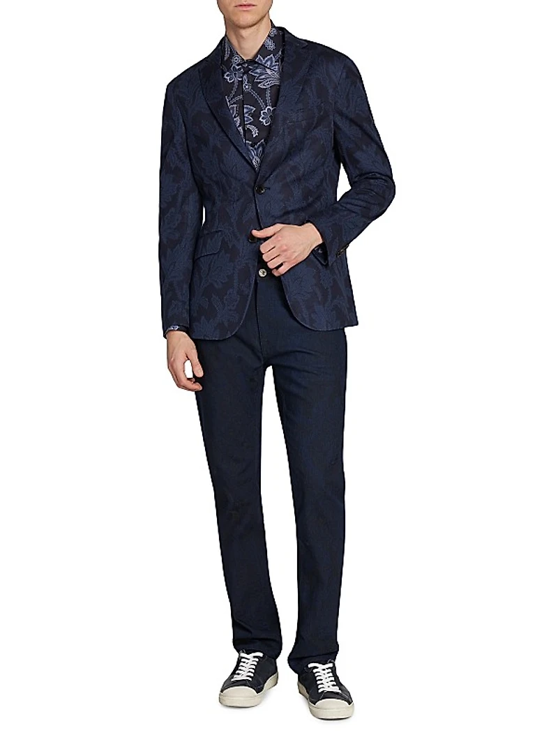 Roma Five-Pocket Straight-Leg Jeans