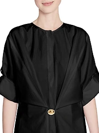 Pebble Satin Mini Shirtdress