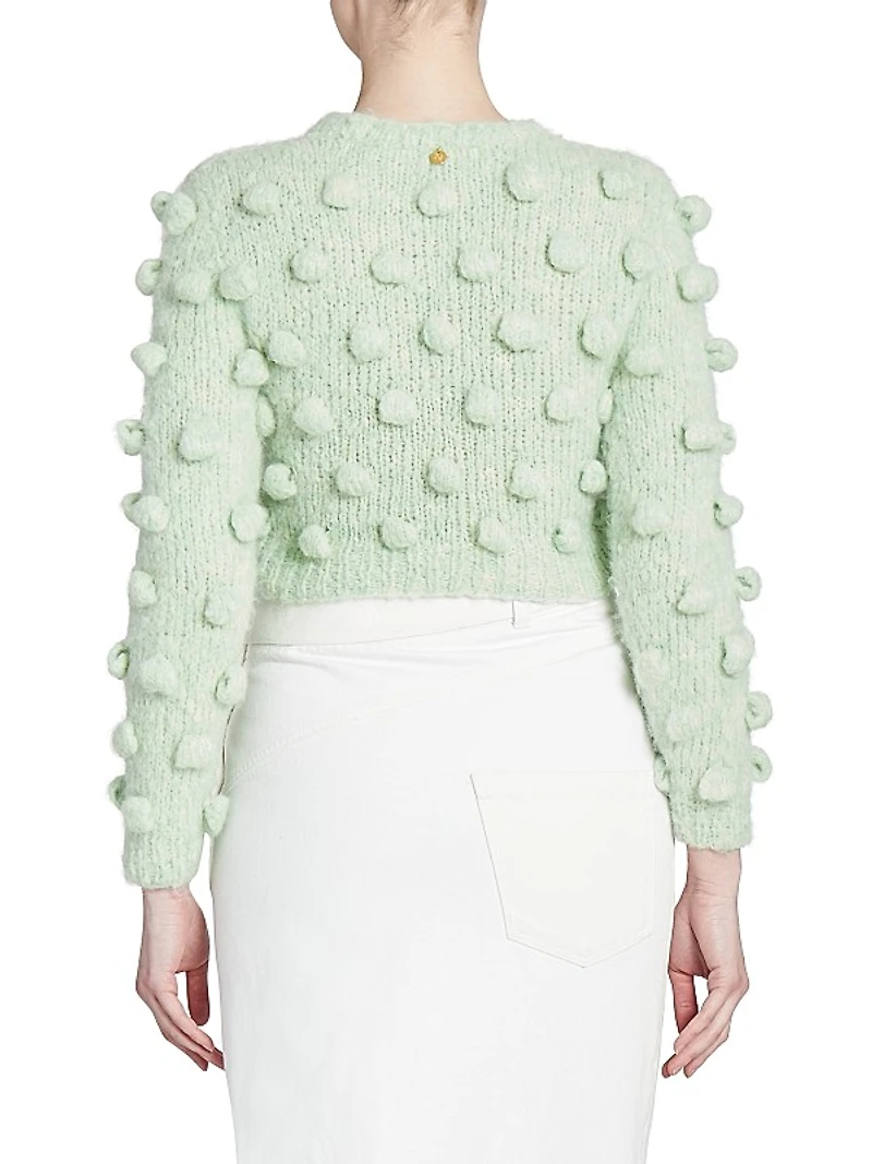 Cropped Pom-Pom Sweater