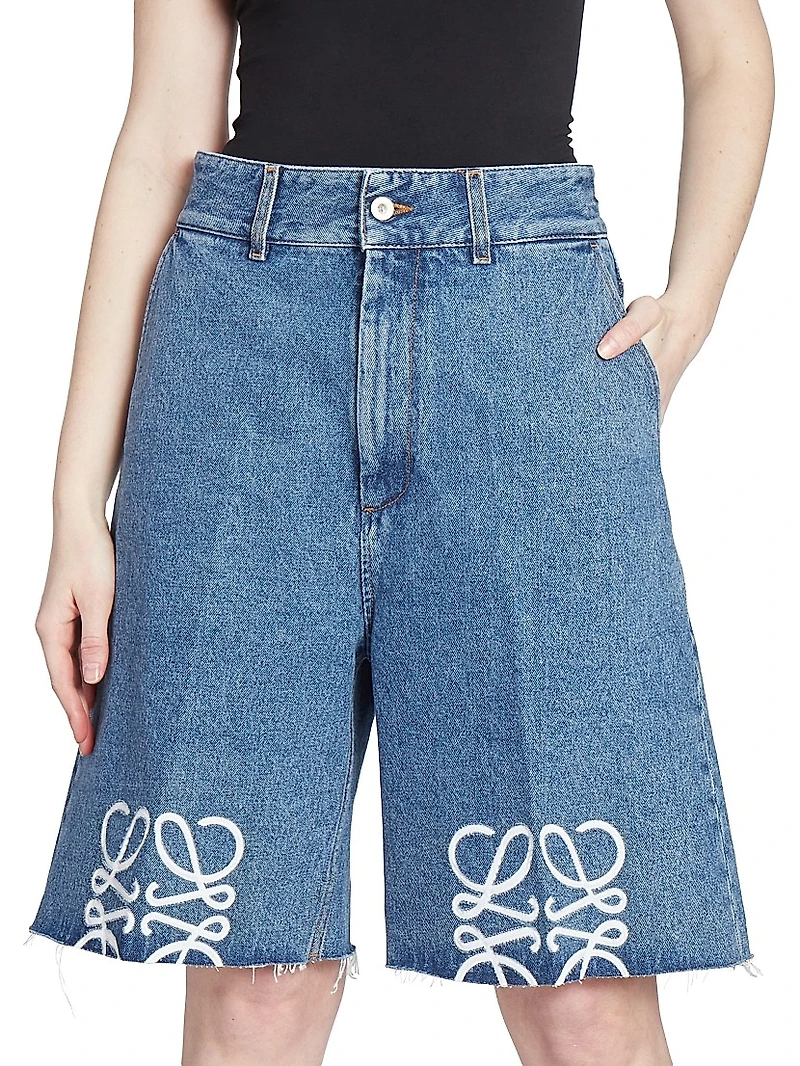 Anagram Denim Shorts