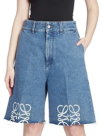 Anagram Denim Shorts