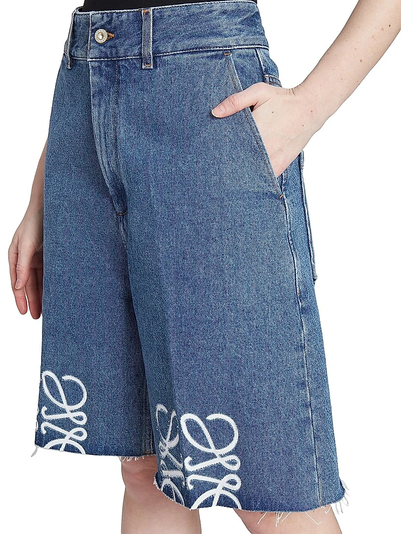 Anagram Denim Shorts
